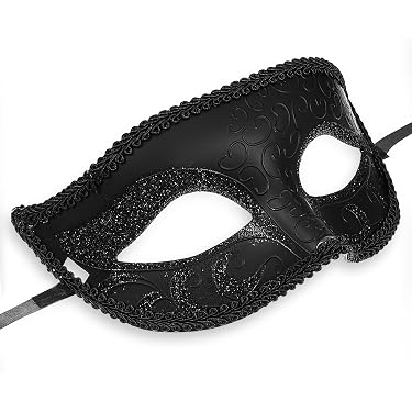 ARK Damen Maskerade Maske Mit Strass – Elegante Metall-Maske Für Karneval, Halloween & Partys
