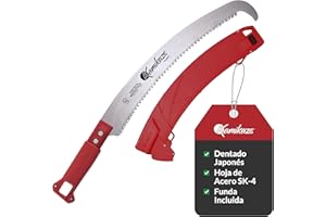 KAMIKAZE PERFORMANCE IN YOUR HANDS KAMIKAZE Serrucho Multiherramienta MT330BH Corte Japones con Enganche Rápido Pértiga Telescopica. Uso en Altura o como Serrucho Manual. Gancho Superior para Poda de Ramas de madera. Diente Japones