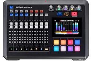 Tascam Mixcast 4 Mikser Audio, Czarny, 14 kanałów, 4 wejścia