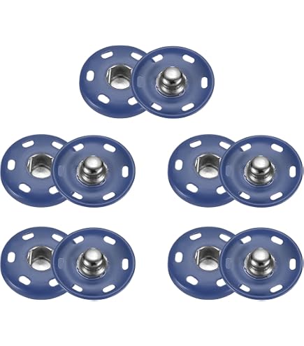 QUARKZMAN 24 Set Bottoni Automatici In Ottone – Diametro 10 Mm, Con 4 Utensili Di Installazione, Bronzo