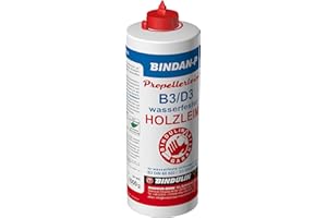 BINDULIN Holzleim wasserfest, Bindan Propeller Leim 1.000 gr. inkl. 1 Leimspachtel