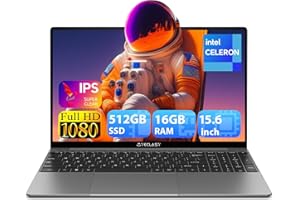 TECLAST Ordinateur Portable, 16 Go RAM 512 Go SSD PC Portable avec Clavier Rétroéclairé, Intel N95 15,6 Pouces IPS Écran Laptop, 2.4G/5G WiFi, BT5.0, HDMI, Tapez C avec Film du Clavier Français