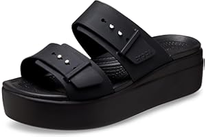 Crocs Brooklyn BuckleFrostedLowWedge, Sandali Donna