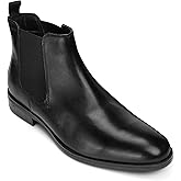 Thomas Crick Chelsea Genuine Leather Slip-On Boots with Cushioned Ortho Insole