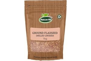 Ground Flaxseed (Milled Linseed) 1kg by Hatton Hill | Nutritious and Versatile Addition for Baking and Cooking
