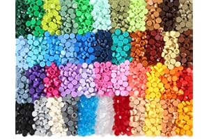FELEPH 1×1 Round Tiles 2200PCS Smooth Bricks Parts and Pieces, 44 Colors Bulk Studs Building Accessories for Flat Surface, Mosaics and Pixel Art Toy Dots Compatible with Major Brands 98138