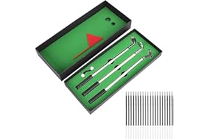 PZJFH Golf Pen Set, Mini Golf Club Putter Ballpoint Pen with 20 pcs Refills, Golf Clubs Gift Set,For Father's Day, Valentine's Day, Business, Christmas