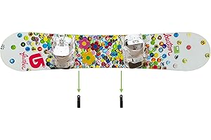 HIDEit Mounts HBoard – Clips de fixation murale horizontaux pour planche à neige – American Company – Support mural horizontal en acier et caoutchouc trempé pour snowboard pour adultes et jeunes