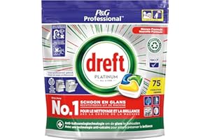 Dreft Platinum Tabletki do mycia naczyń All-in-One Cytryna 75 szt