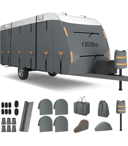 Telo Copri Camper MRWiZMS - Impermeabile, UV Resistente, Dimensioni 660x250x220 Cm - Foto 9