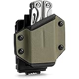 TAKTISK NÖRD Kydex-slida för LEATHERMAN Multitool, med justerbar spänning, passar de flesta multiverktygsbältesbredder, Nylon