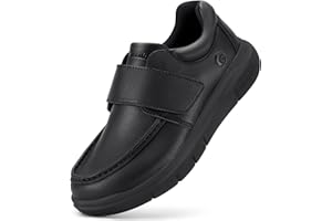 FitVille Scarpe Uomo Diabetici Pianta Larga Mocassini in Pelle Extra Larghi Scarpe Uomo Casual con Strappo per Piedi Gonfi da Lavoro