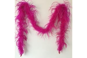 Sowder, Boa in piume di struzzo, lunghezza 182,9 cm, per decorazione di matrimonio/feste, con piume