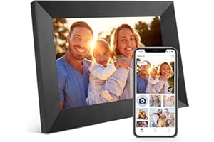 ANNA BELLA Marco de fotos digital, marco de fotos digital WiFi de 7 pulgadas, pantalla táctil Full HD de 16 GB, marco de fotos electrónico ajustable de brillo, comparte fotos o videos a través de la aplicación