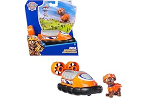 PAW PATROL - Zuma-Figur mit Luftkissen-Boot, stabiles Basis-Fahrzeug (2025), authentisches Spielzeug zur Serie für Kinder ab 3 Jahren