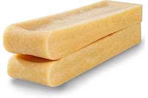 WOW BITES Premium Snacks para Perros - Chuches de Larga duración elaboradas con Leche Natural - Huesos de Queso masticables Extra Grandes (250 g, Juego de 2, Talla XL)