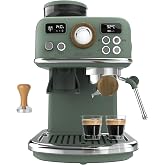 Cecotec Manual Power Espresso 20 Tradizionale Grind. 1500W, Grinder 20 Levels, 20 Bars, PID, Thermoblock, Steamer, Cold Brew,