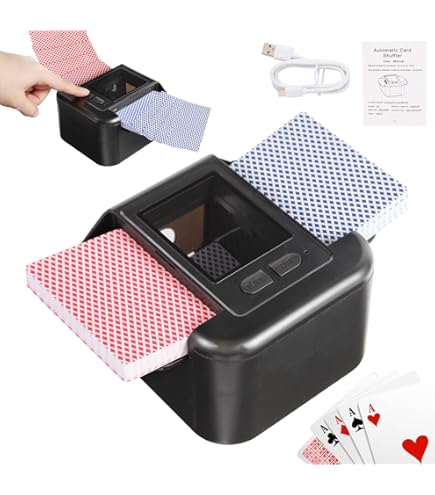 ZAKVOP Mélangeur De Cartes Automatique 1-2 Ponts, Électrique