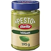 Barilla Pesto al Basilico 100% Vegetale, Pesto Vegano con Basilico Italiano, Senza Aglio, Senza Glutine e Senza Formaggi, Nat