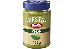 ‎BARILLA Barilla Pesto Basilico Vegan 1x195g | Glutenfreie Italienische Pasta-Sauce mit Basilikum und Cashewnüssen, vegetarische Nudel-Soße, grünes Pesto