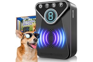 GLINTDLIUNOVIP Dog Barking Device, Dog Barking Control Devices, Upgraded Mini Anti Barking Device, 33 Ft Range Stop Dog Barking with 3 Ultrasonic Frequency Levels, Dog Barking Deterrent for Indoor & Outdoor Use
