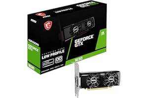 MSI GeForce GTX 1630 4GT LP OC Tarjeta gráfica - 4GB GDDR6, 12 Gbps/ 64-bit, PCIe 3.0, HDMI 2.0b, DisplayPort 1.4a