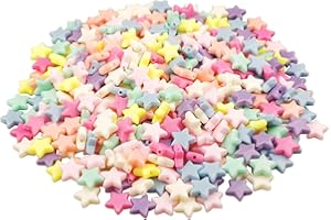 Yixuan LLC Colorato Acrilico Perle 400pcs 14mm Perline Artigianali Perline di Plastica per la Creazione di Gioielli, Oggettistica per la Casa, Braccialetto per Bambini, Collana, Ciondolo