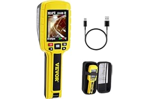 VEVOR Image Thermique Infrarouge 3600 Pixels Caméra Thermique - 20 °C à 500 °C Thermomètre Infrarouge avec Image Thermique 5 Palettes pour Travaux d'Inspection Domestique de Lutte contre les Incendies
