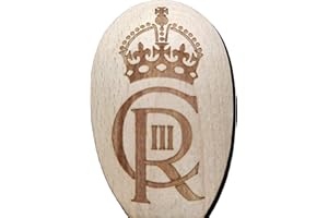FASTCRAFT Cuillère à pâtisserie en bois inspirée du Roi Charles 3 3ème III