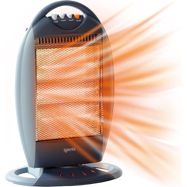 Warmlite WL42005 3 Bar Halogen Heater with Carry Handle, Safety Tip-Over  Switch, 1200W, Grey : Amazon.co.uk: Home u0026 Kitchen