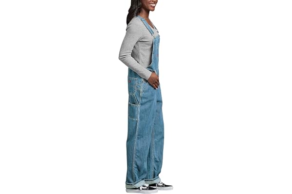Dickies dam Denim hängselbyxor Overall av jeanstyg