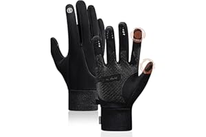 Mokani Guanti Invernali Caldi, Touch Screen Antivento Guanti Sportivi per Uomo Donna, Guanti Antiscivolo per Corsa, Guida, Ciclismo, Arrampicata (S/M/L/XL)
