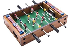 MOVKZACV Mini Table de Baby-foot de Football pour Tabletops, Jeux de Table de Football pour Enfants, Divertissement Familial Intérieur & Extérieur, Bars, Fêtes