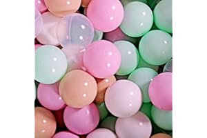 MEOWBABY 50 ∅ 7Cm Kinder Bälle Spielbälle Für Bällebad Baby Plastikbälle Made In EU Pastellrosa/Minze/Beige