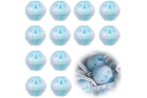 RIDWIWA Laundry Balls 12PCS Pet Hair Remover for Washing Machine and Dryer Reusable Dog Hair Remover for Clothes Bedding Carpet Effective Lint and Fuzz Catcher Safe for Fabrics Ideal for Cat and Dog Ownersy
