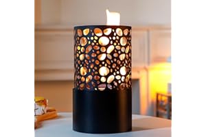 NEWIMAGE Brasero de Table 29,5 cm de Haut Cheminée de Table Portable à Combustion Propre Cheminée sans Ventilation au bioéthanol pour intérieur, extérieur, Patio, fêtes, événements