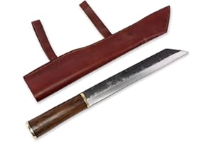 VEHI MERCATUS Wikinger Sax Scrama mit Lederscheide geschärft