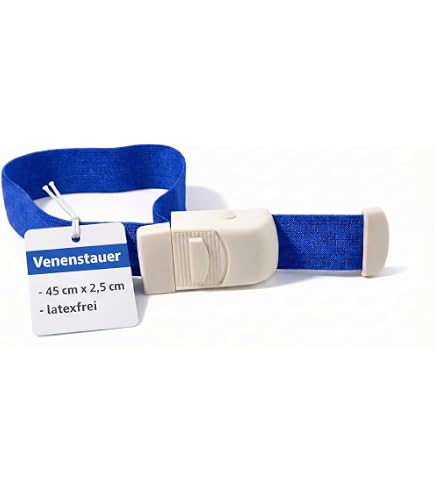 Stauschlauch-Set Blutabnahme – 8 Stück In 8 Farben, Aus Nylon, Mit Schnalle, 40 X 2,5 Cm, Für Vene, Erste Hilfe & Outdoor