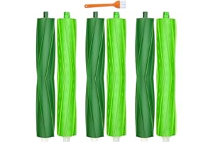 APZOVO Recambios Cepillo Principal para iRobot Roomba E & I Serie i7 i7+ i7 Plus /i3 i3+ /i4 i4+ /i6 i6+ /i8 i8+ /E5 /E6 /E7, 6 Cepillos de Goma Accesorios