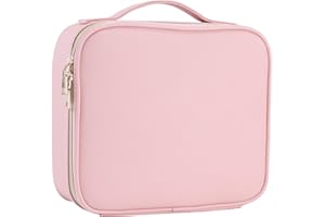 TAYQWIHEVA Trousse de Maquillage Trousse à Cosmétiques Sac Maquillage Beauty Case Vanity et Trousses à Maquillage Malette Rangement Maquillage, Rose