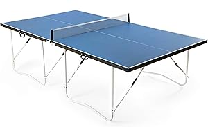 HLC 9Ft Mesa de Ping Pong Plegable Tamaños Estándar Internacionales 95% premontada Azul 274 * 152 * 75CM