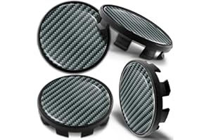 Biomar Labs 4 x 68mm Wheel Centre Alloy Hub Center Caps Hubcaps Compatible with Part Number 36136783536 Silver Carbon Design CB 12