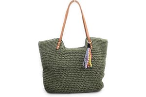 ENCARNI ZAPATERÍA Bolsos de Paja Mujer Verano Bonitos - Bolso Crochet Mujer - Bolso Rafia Mujer - Moda Verano 2023- Roma