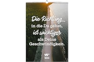 Visual Statements - Best of VS" Wandkalender 2025 - Monatskalender in A3-12 motivierende & lustige Sprüche - Wanddeko