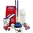22YardsPro 11-Piece Cricket Set – Includes Bat, Pads, Gloves, Helmet & Protective Gear | Complete Cricket Kit for Adults & Youth | Perfect for Training & Match Play