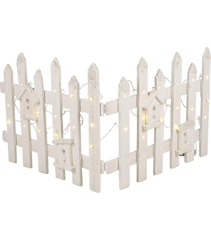 URBN Toys Set recinzione per albero di Natale, in legno naturale