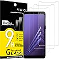 NEW'C 3 Pezzi, Vetro Temperato per Samsung Galaxy A8 (2018), Pellicola Prottetiva Anti Graffio, Anti-Impronte, Senza Bolle, D