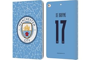 Head Case Designs Officially Licensed Manchester City Man City FC Kevin De Bruyne 2020/21 Players Home Kit Group 1 Leather Book Wallet Case Cover Compatible With Apple iPad 9.7 2017 / iPad 9.7 2018