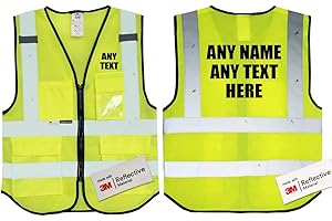 UNIGIFT Salzmann - Gilet di sicurezza ad alta visibilità, 3 m, colore: Giallo