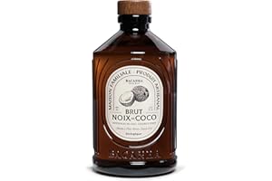 BACANHA - Sirop Bio et Brut - Sirop Noix de Coco - Pour Cocktail, Café et Latte - 400 mL